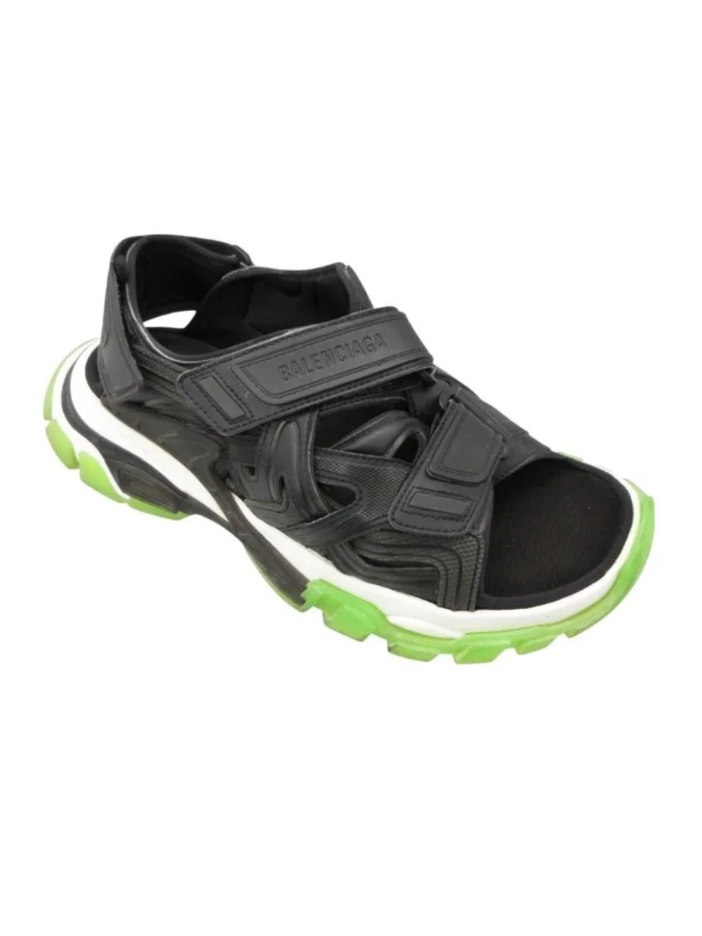 Balenciaga Sandals Track Belt Cross Shoes Black